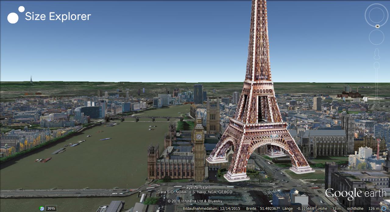 Geboorteplaats Behoefte aan Kostuum Big Ben vs. Eiffeltower - Comparison of sizes