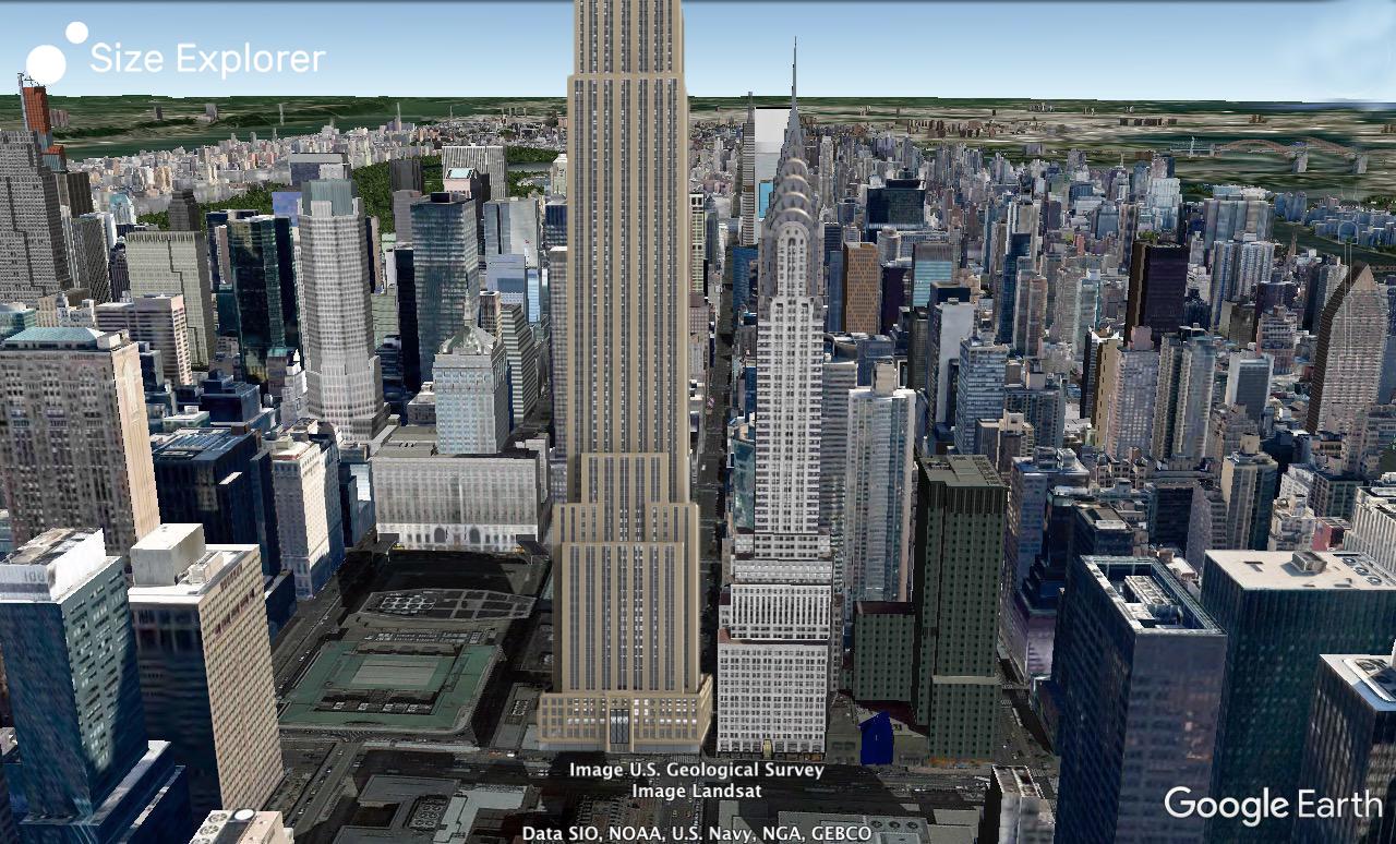 Chrysler Building Vs Empire State Building Size Explorer Compare The World